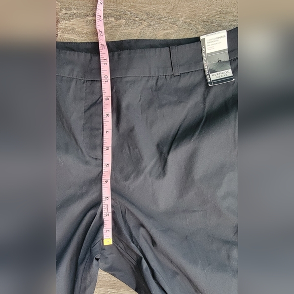 Vintg Y2K New York & Co. 7th Ave. Straight Leg Pant Women's 18 Black Lightweight - Picture 10 of 15